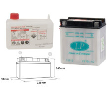 Батарея landport yb10l-a2 (md lb10l-a2) 12v 11ah 136x91x146 (gb10la2) можна обслуговуватися - електроліт окремо (4) eu2019/1148