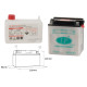 Батарея landport yb10l-b2 (md lb10l-b2) 12v 11ah 136x91x146 можна обслуговуватися - електроліт окремо (4) eu2019/1148