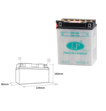 Батарея landport yb12al-a (mb lb12al-a) 12v 12ah 135x81x161 (gb12ala) обслуговується - без електроліту (5)