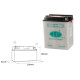 Батарея landport yb14-b2 (mb yb14-b2) 12v 14ah 135x91x167 обслуговується - без електроліту (5)