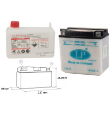 Батарея landport yb16b-a (md lb16b-a) 12v 16ah (160x90x158) можна обслуговуватися - електроліт окремо (2) ue2019/1148