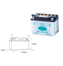 Батарея landport yb4l-a (md lb4l-a) 12v 4ah 120x70x92 можна обслуговуватися - електроліт окремо (8) ue2019/1148