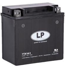 Акумулятор landport ytx14-3 (ms ltx14-3) 12v 12ah (150x87x146mm) sla не потребує обслуговування - залив (4)