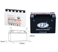 Landport батарея ytx15l-bs (ma ltx15l-bs) 12v 12ah 175x87x130 не обслуговується - електроліт окремо (2) ue2019/1148