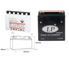 Landport батарея ytx16-bs (ma ltx16-bs) 12v 14ah 152x88x161 не обслуговується - електроліт окремо (4) ue2019/1148