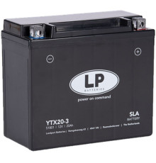 Батарея landport ytx20-3 (ms ltx20-3) (yb18l-a/ytx20l-bs) 12v 20ah (175x87x155mm) (310a) sla не потрібно обслуговуватися - залито (4)