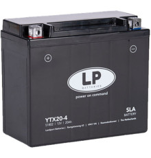 Батарея landport ytx20-4 (ms ltx20-4) (yb18a/ytx20-bs) 12v 20ah (175x87x155mm) (310a) (sla не потрібно обслуговуватися - залито (4)