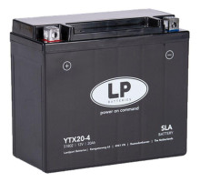 Батарея landport ytx20-4 (ms ltx20-4) (yb18a/ytx20-bs) 12v 20ah (175x87x155mm) (310a) (sla не потрібно обслуговуватися - залито (4)