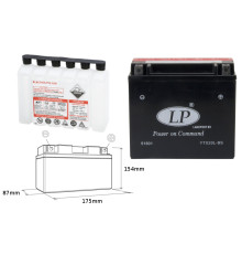 Landport батарея ytx20l-bs (ma ltx20l-bs) 12v 18ah 175x86x154 не обслуговується - електроліт окремо (2) ue2019/1148