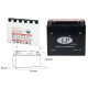 Landport батарея ytx20l-bs (ma ltx20l-bs) 12v 18ah 175x86x154 не обслуговується - електроліт окремо (2) ue2019/1148