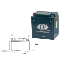 Акумулятор landport ytx30l (ms ltx30l) 12v 30ah 166x125x175 не обслуговується - залитий (2)