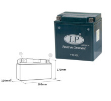 Акумулятор landport ytx30l (ms ltx30l) 12v 30ah 166x125x175 не обслуговується - залитий (2)