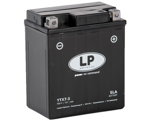 Батарея landport ytx7-3 (ms ltx7-3) (ytx7l-bs) 12v 6ah (113x70x130mm) sla не потрібно обслуговуватися - залито (8)