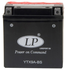 Landport батарея ytx9a-bs (ma ltx9a-bs) 12v 9ah 137x76x139 не обслуговується - електроліт окремо (для mz etz 125/150/250/251 - див. примітки) (6) ue2019/1148