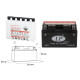Батарея landport ytz10s-bs (ma ltz10s-bs) 12v 8.5ah 151x87x94 не обслуговується - електроліт окремо (6) eu2019/1148