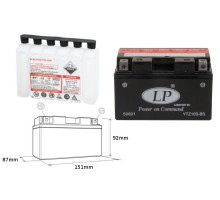 Батарея landport ytz10s-bs (ma ltz10s-bs) 12v 8.5ah 151x87x94 не обслуговується - електроліт окремо (6) eu2019/1148