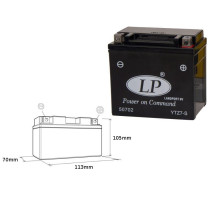 Акумулятор landport ytz7-s (ms ltz7-s) 12v 6ah 112x69x103 (gtz7s) не потрібний обслуговування - залитий (10)