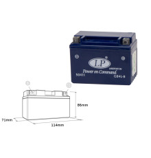 Landport gel акумулятор gb4l-b (mg lb4-3) 12v 4ah 120x71x91 не обслуговується - заливаний (10)
