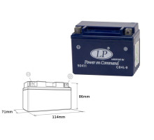 Landport gel акумулятор gb4l-b (mg lb4-3) 12v 4ah 120x71x91 не обслуговується - заливаний (10)