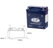 Гелевий акумулятор landport gb5l-b (mg lb5l-b) 12v 5ah 120x60x128 mm не обслуговується - заливаний (6)