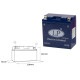 Гелевий акумулятор landport gb9b (mg ltx9a-4) 12v 9ah 136x75x141 не потребує обслуговування - заливаний (10)