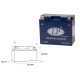 Landport gt12b-4 (mg lt12b-4) гелевий акумулятор 12v 11ah 151x70x130 не обслуговується - залитий (6)