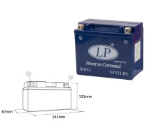 Landport gtx12-4 (mg ltx12-4) гелевий акумулятор 12v 10ah 151x87x131 не потребує обслуговування - заливаний - заміняє gtx12bs l (4)