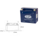 Landport gtx20-4 (mg ltx20-4) гелевий акумулятор 12v 18ah 175x87x156 не потребує обслуговування - заливаний - заміняє gtx20bs l (4)