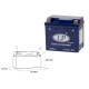 Landport gtx5-3 (mg ltx5-3) гелевий акумулятор 12v 4.5ah 114x71x107 не обслуговується - заливаний - заміняє gtx5lbs l (6)