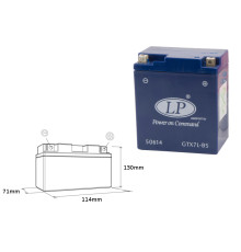 Landport gtx7-3 (mg ltx7-3) гелевий акумулятор 12v 6ah 114x71x131 не потребує обслуговування - заливаний - заміняє gtx7lbs l (10)