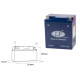 Landport gtx7-3 (mg ltx7-3) гелевий акумулятор 12v 6ah 114x71x131 не потребує обслуговування - заливаний - заміняє gtx7lbs l (10)