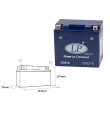 Landport gtz7-s (mg ltz7-s) гелевий акумулятор 12v 6ah 112x69x103 не обслуговується - залитий (8)