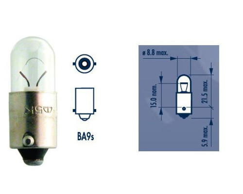 Лампочка narva t4w 12 4w ba9s (парковка - парковка - позиція)