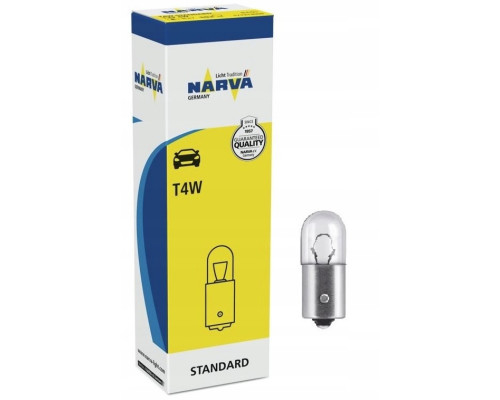 Лампочка narva t4w 12 4w ba9s (парковка - парковка - позиція)