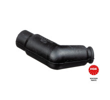 СВІЧКА ЗАПАЛЮВАННЯ NGK (№ 7744) КУТОВА (120) ЧОРНА, ГУМА (БОРОТ)