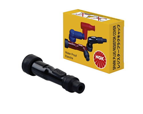СВІЧКА ЗАПАЛЮВАННЯ NGK EBONITE (№ 8022) ПРЯМА (0) ЧОРНА, СИЛІКОН