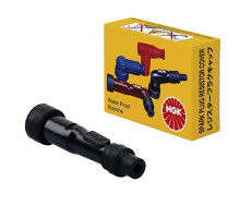 СВІЧКА ЗАПАЛЮВАННЯ NGK EBONITE (№ 8022) ПРЯМА (0) ЧОРНА, СИЛІКОН