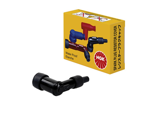 СВІЧКА ЗАПАЛЮВАННЯ NGK EBONITE ANGLED (90) ЧОРНА (№ 8060)