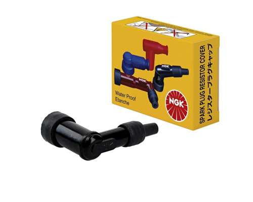 СВІЧКА ЗАПАЛЮВАННЯ NGK EBONITE ANGLED (90) ЧОРНА (№ 8330)