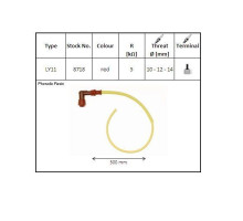 NGK EBONITE SPARK SPARK CAPAL (90) 50 CMM WIRE ЧЕРВОНИЙ (№ 8718)