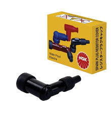 NGK EBONITE СВІЧКА ЗАПАЛЮВАННЯ КУТОВА (90) З ЧОРНИМ КОВПАКОМ (№ 8302)