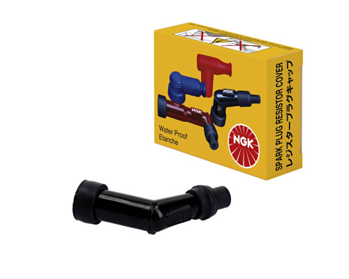 NGK EBONITE ANGLED SPARK CAP (120) (№ 8052) ЧОРНИЙ, HONDA, KYMCO, SUZUKI