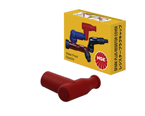 NGK ГУМОВИЙ КУТОВИЙ КОВПАК ІСКРИ (90) З КОВПАКОМ, ЧЕРВОНИЙ (8955) (TB05EM-R)