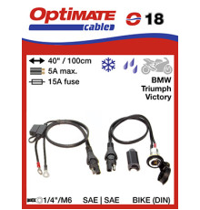 ГНІЗДО ДЛЯ ПРИКУРУВАЛЬНИКА OPTIMATE DIN 12V З АВТОМАТИЧНИМ ЗАКРИВАННЯМ І КАБЕЛЕМ ПІДКЛЮЧЕННЯ АКУМУЛЯТОРА (EL)