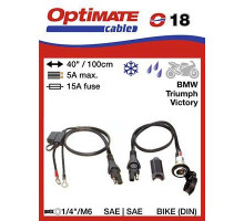 ГНІЗДО ДЛЯ ПРИКУРУВАЛЬНИКА OPTIMATE DIN 12V З АВТОМАТИЧНИМ ЗАКРИВАННЯМ І КАБЕЛЕМ ПІДКЛЮЧЕННЯ АКУМУЛЯТОРА (EL)