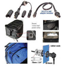 З’ЄДНАННИЙ КАБЕЛЬ ЖИВЛЕННЯ OPTIMATE TANK BAG ВІД РОЗ’ЄМУ SAE ДО РОЗЕТКИ ПОСТІЙНОГО ТОКУ (EL)