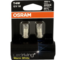 Osram  світлодіодна лампа riving warm white 4000k 1w 12v ba9s t4w (комплект з 2)