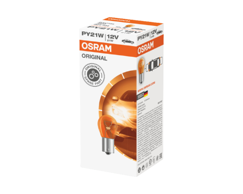 Лампа osram 21w 12v bau15s py21w (пораншевий) - помаранчевий індикатор 1 шт.