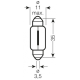 Лампочка osram 5w 12v sv8.5-8 c5w