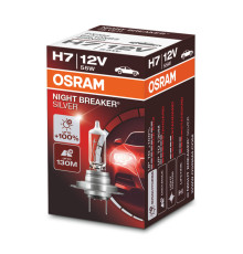 Лампа osram h7 12v 55w px26d night breaker silver (+100 PROCENT)